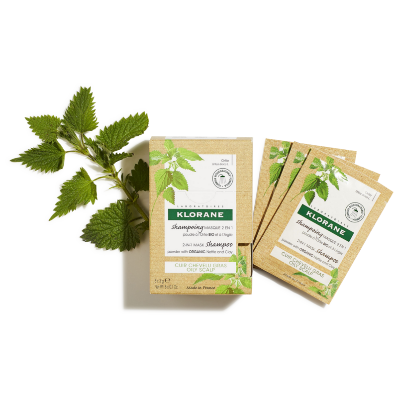 klorane Shampoing Masque à la poudre d'Ortie BIO
