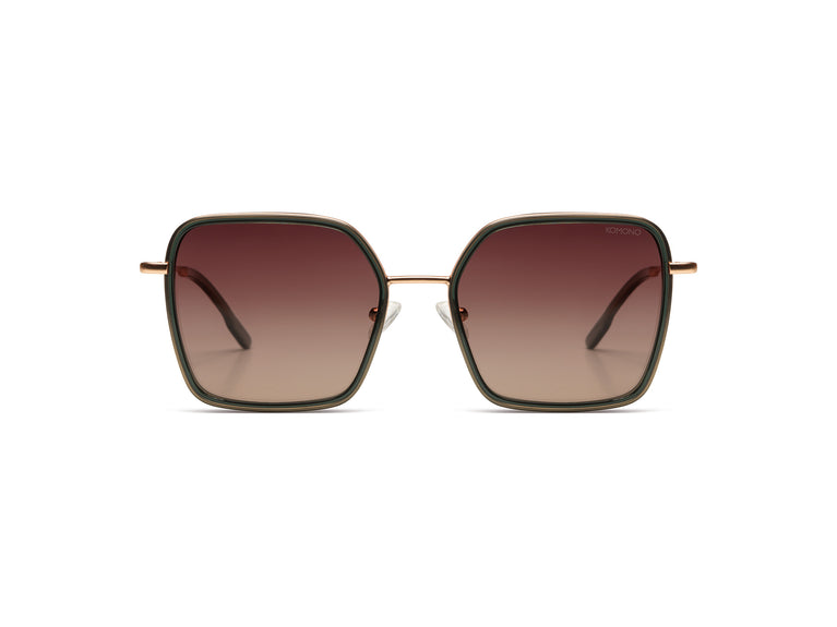 komono Audrey Emerald Rose Gold Matte