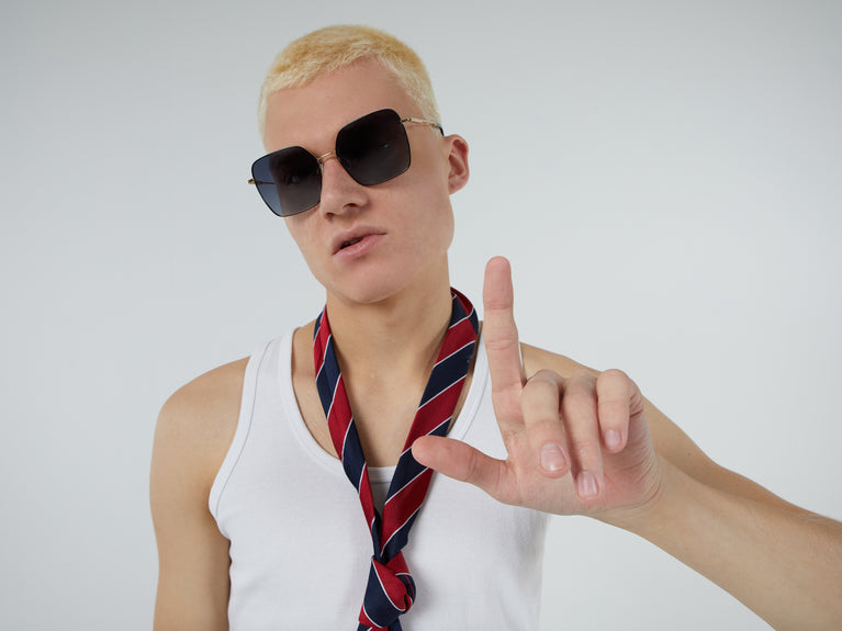 Komono Audrey Gold Glossy Black