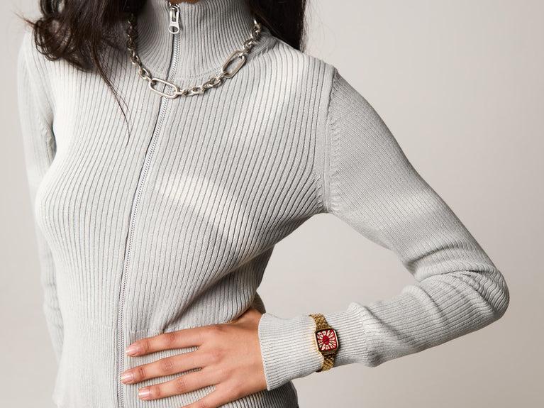 Komono Kate Estate Flower Silver Coral