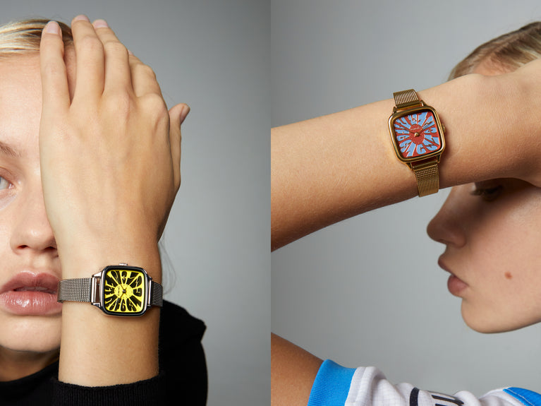 Komono Kate Flower Royale Gold Maroon Blue