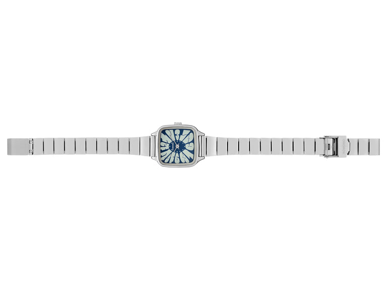 Komono Kate Flower Trak Silver Blue Cloud