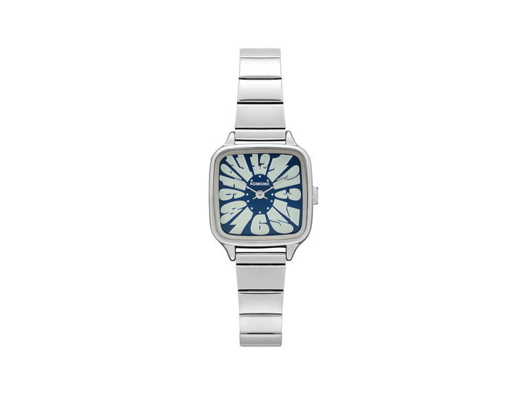 komono Kate Flower Trak Silver Blue Cloud