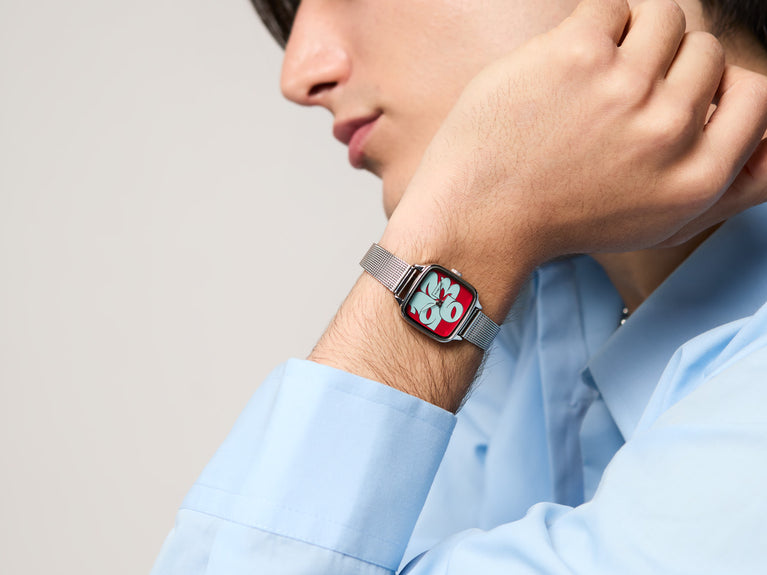 Komono Kate Royale Cameo Silver Bordeaux