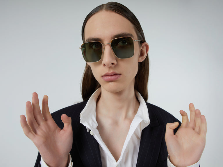 komono Laurent White Gold Havana