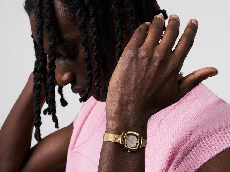 Komono Moneypenny Aurora Royale Gold Green Blush