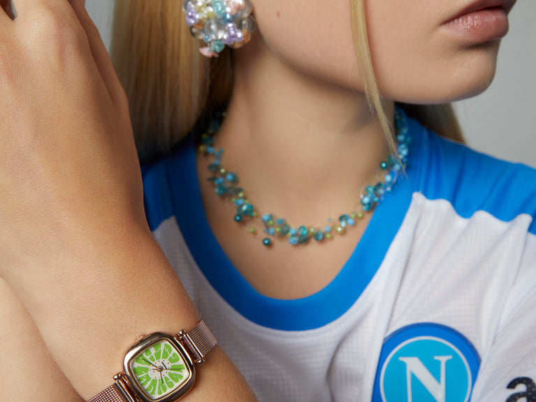 Komono Moneypenny Flower Royale Rose Gold Mint