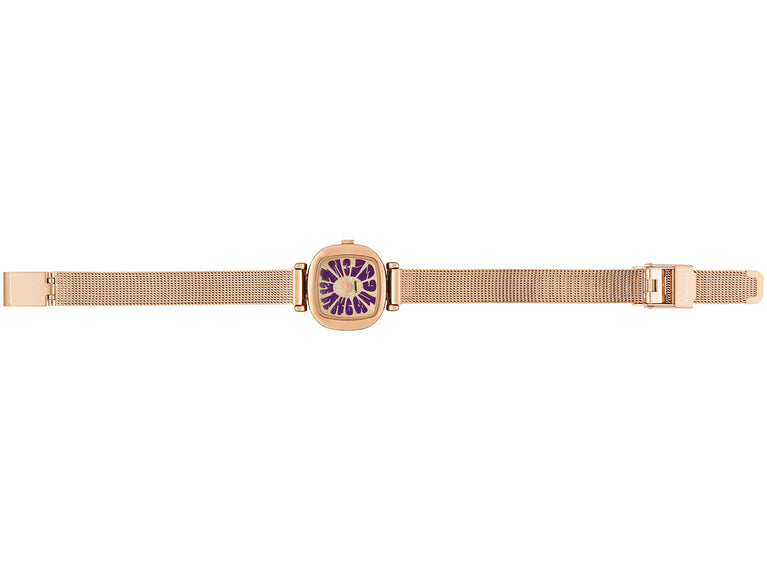Komono Moneypenny Flower Royale Rose Gold Violet