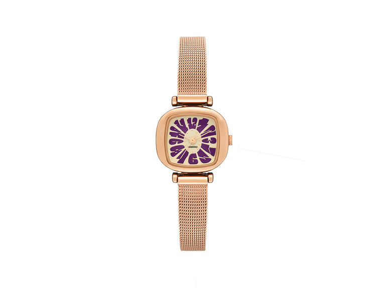 komono Moneypenny Flower Royale Rose Gold Violet