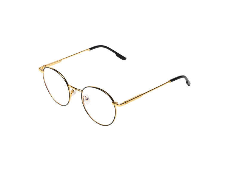 Komono Pete Gold Glossy Black