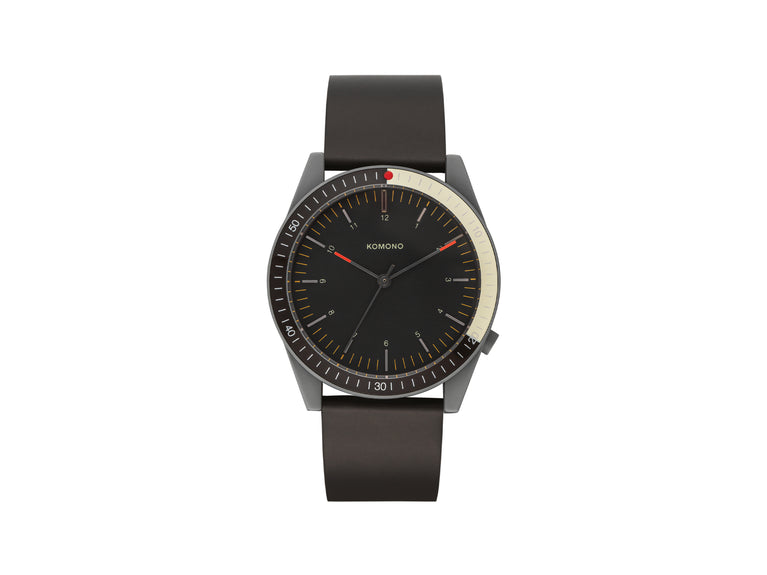 komono Ray Shade Leather Black