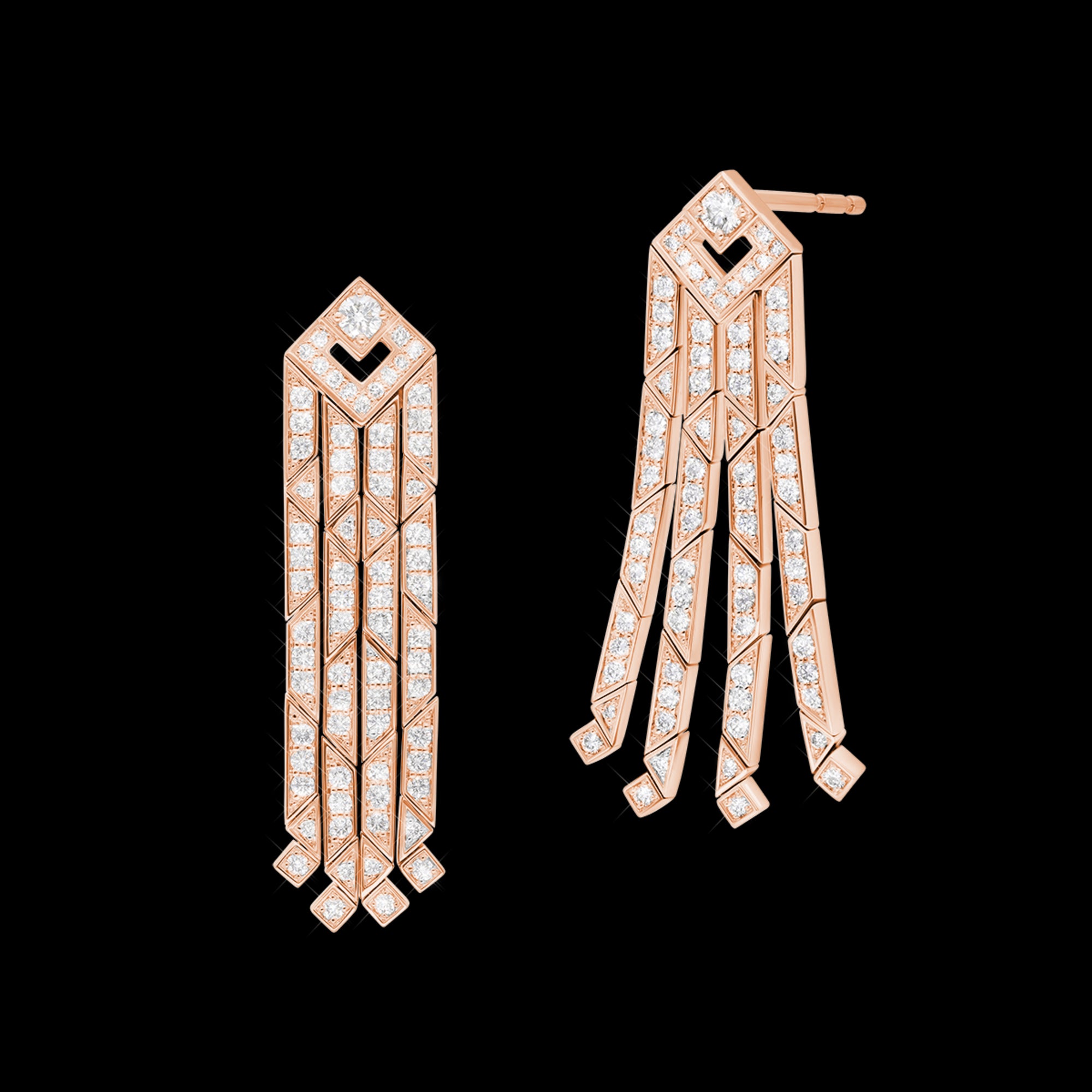 korloff Boucles d'oreilles Boucles d'oreilles pampilles longues