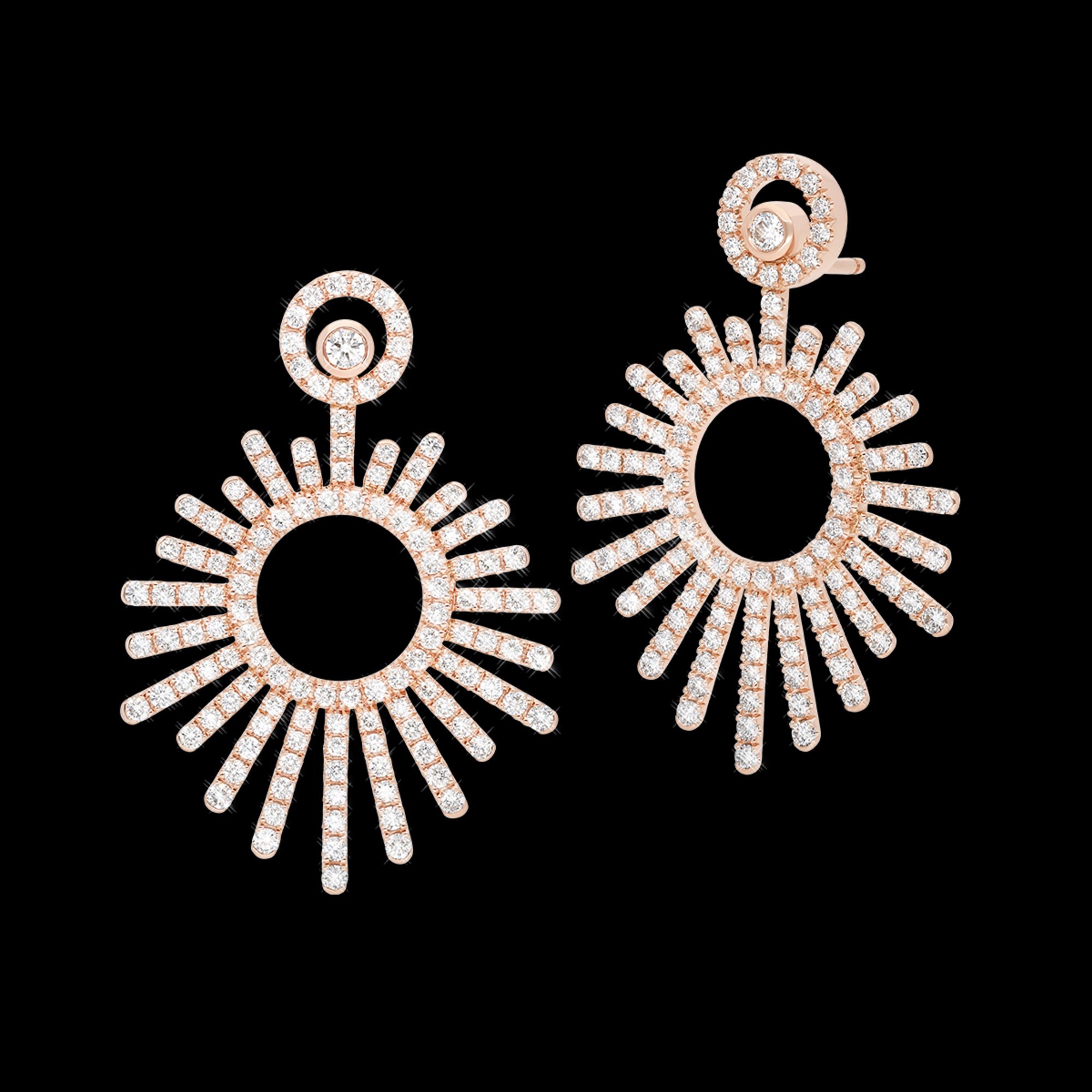 korloff Boucles d'oreilles Boucles d'oreilles rayons longues