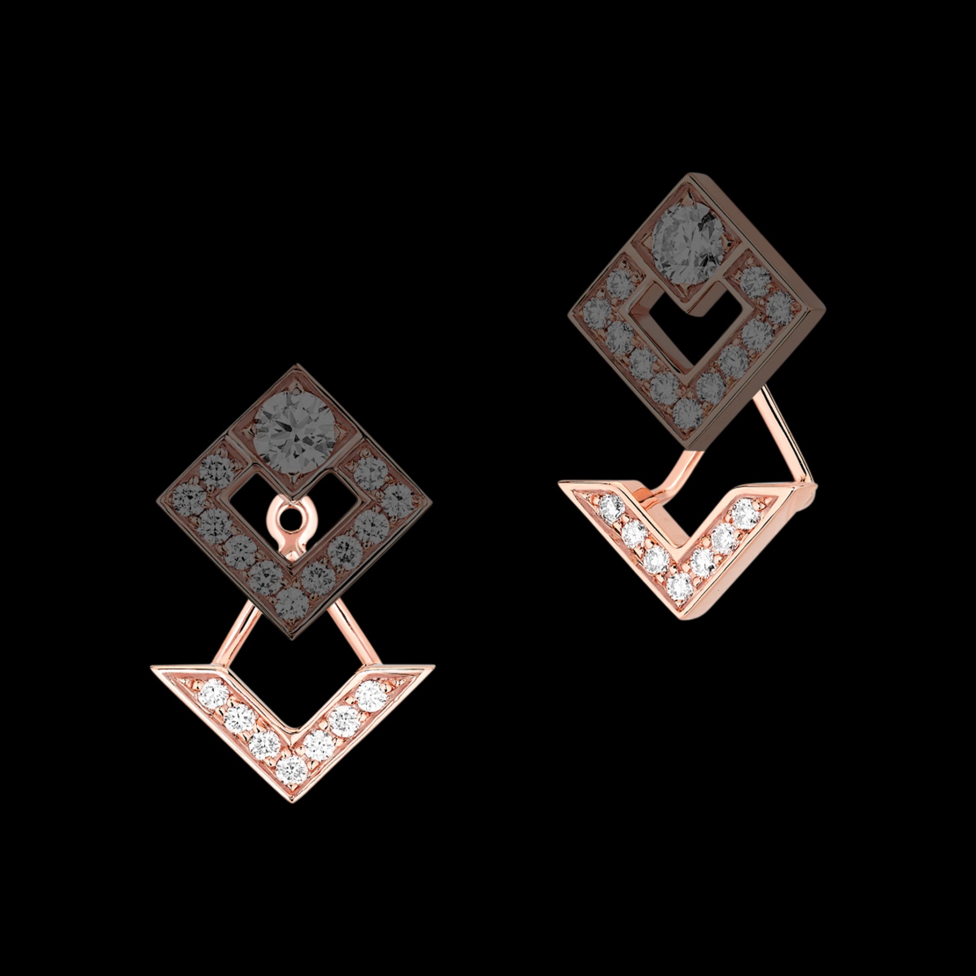 korloff Boucles d'oreilles Dessous d'oreilles grand modèle