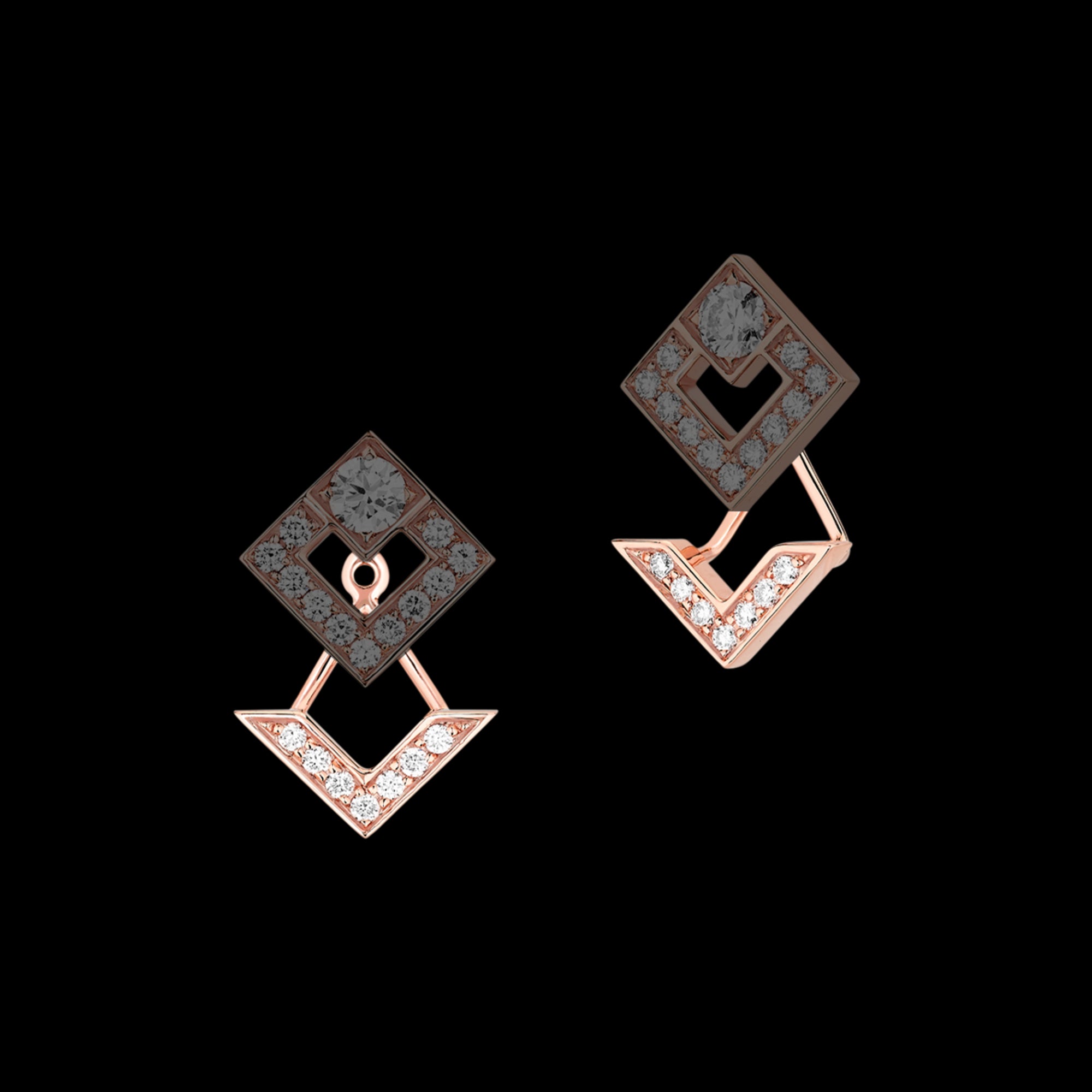 korloff Boucles d'oreilles Dessous d'oreilles moyen modèle