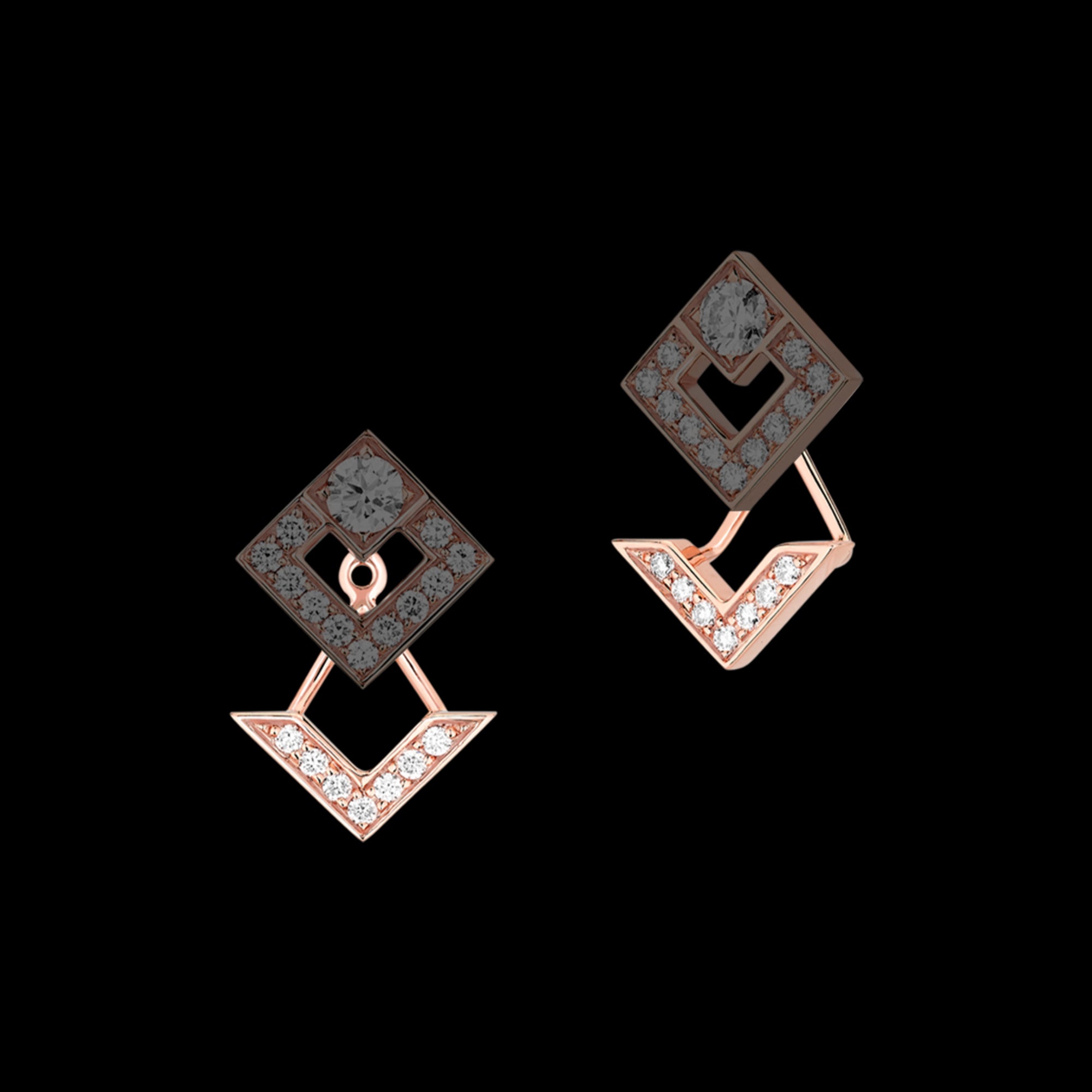 korloff Boucles d'oreilles Dessous d'oreilles petit modèle