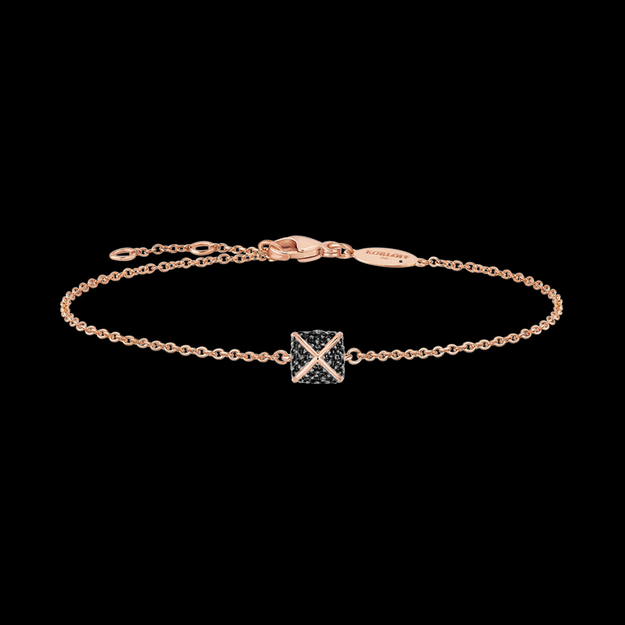 korloff Bracelet Bracelet chaîne petit modèle 1 cœur