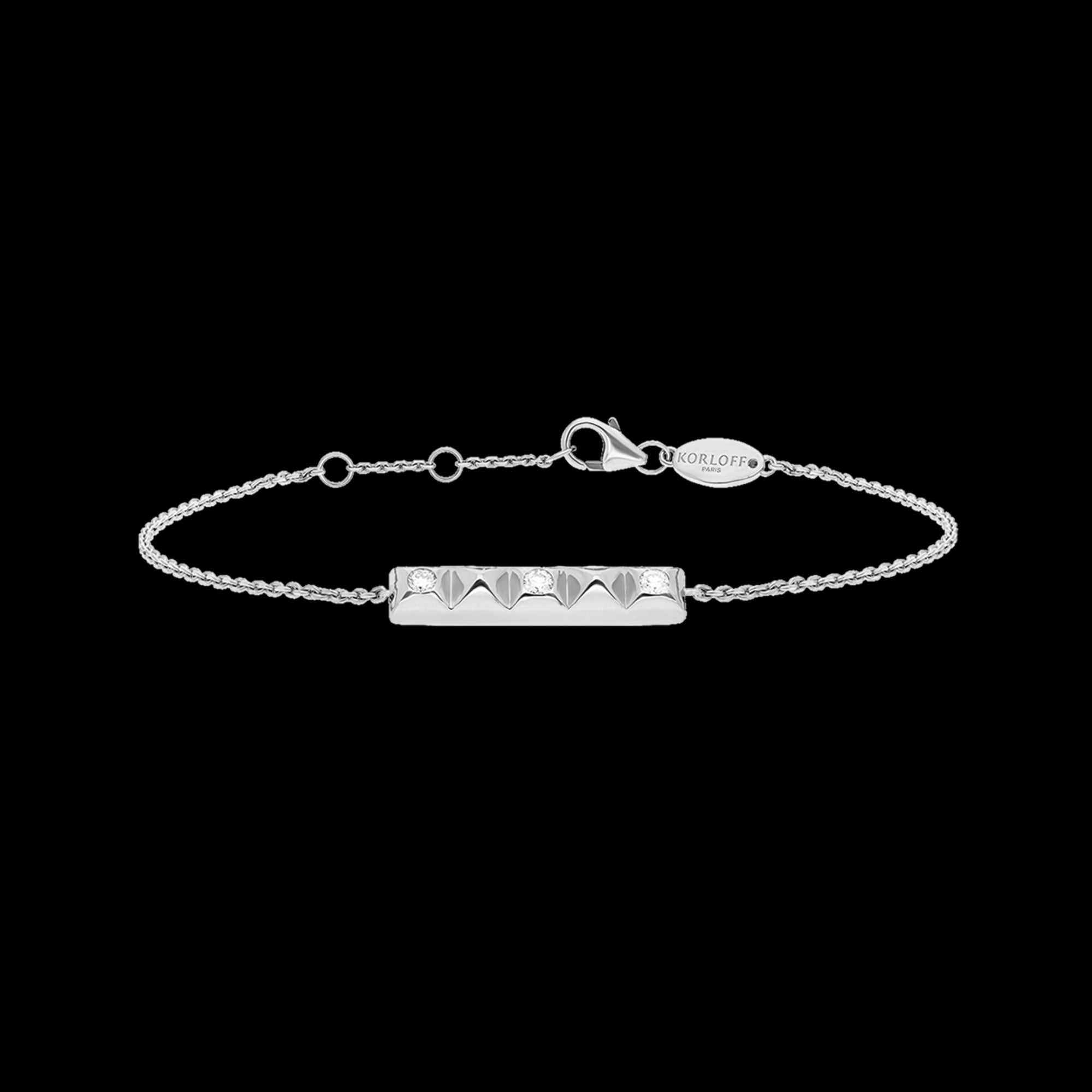 korloff Bracelet Bracelet chaîne petit modèle 5 cœurs