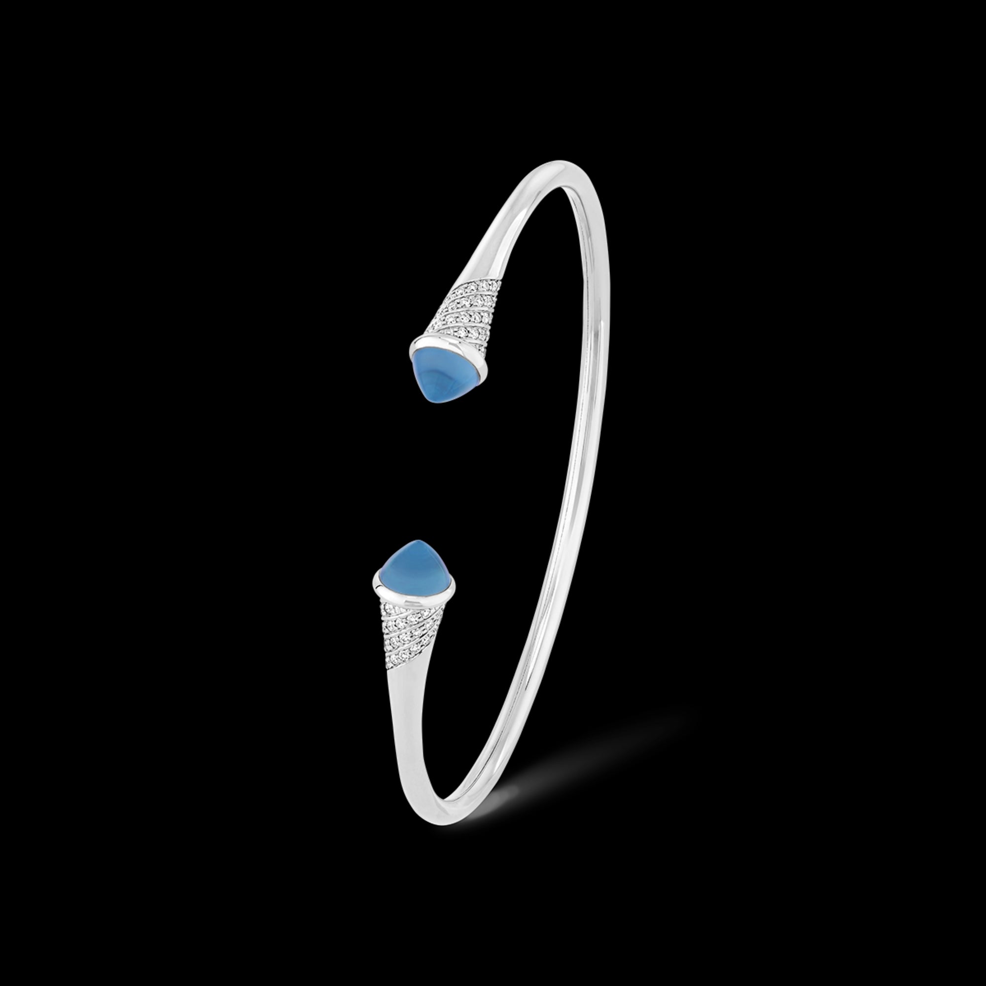 korloff Bracelet Jonc ouvert Toi u0026 Moi petit modèle