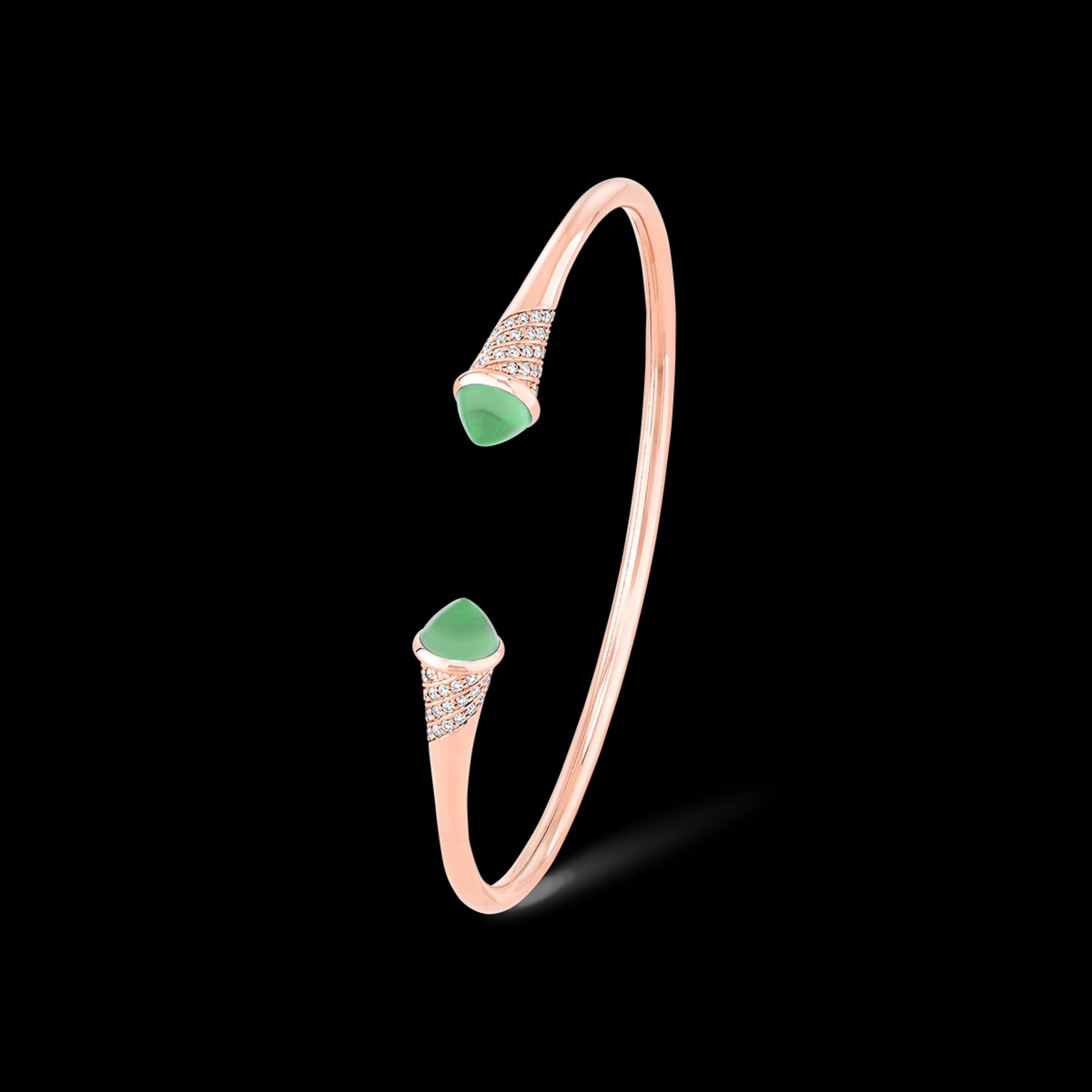 korloff Bracelet Jonc ouvert Toi u0026 Moi petit modèle