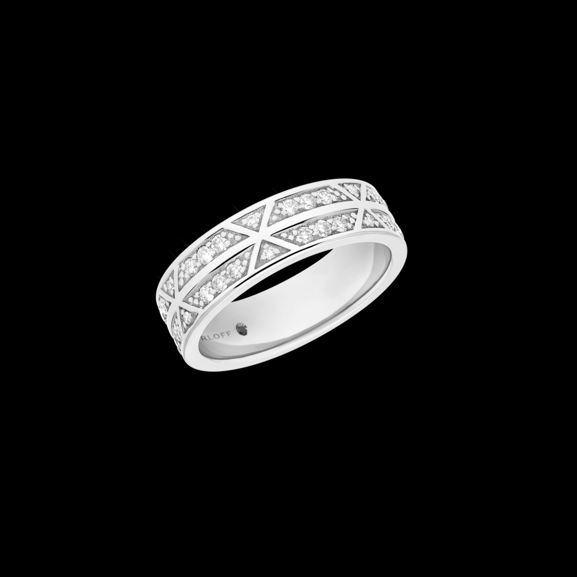 korloff Bague Alliance Eclat 2 rangs