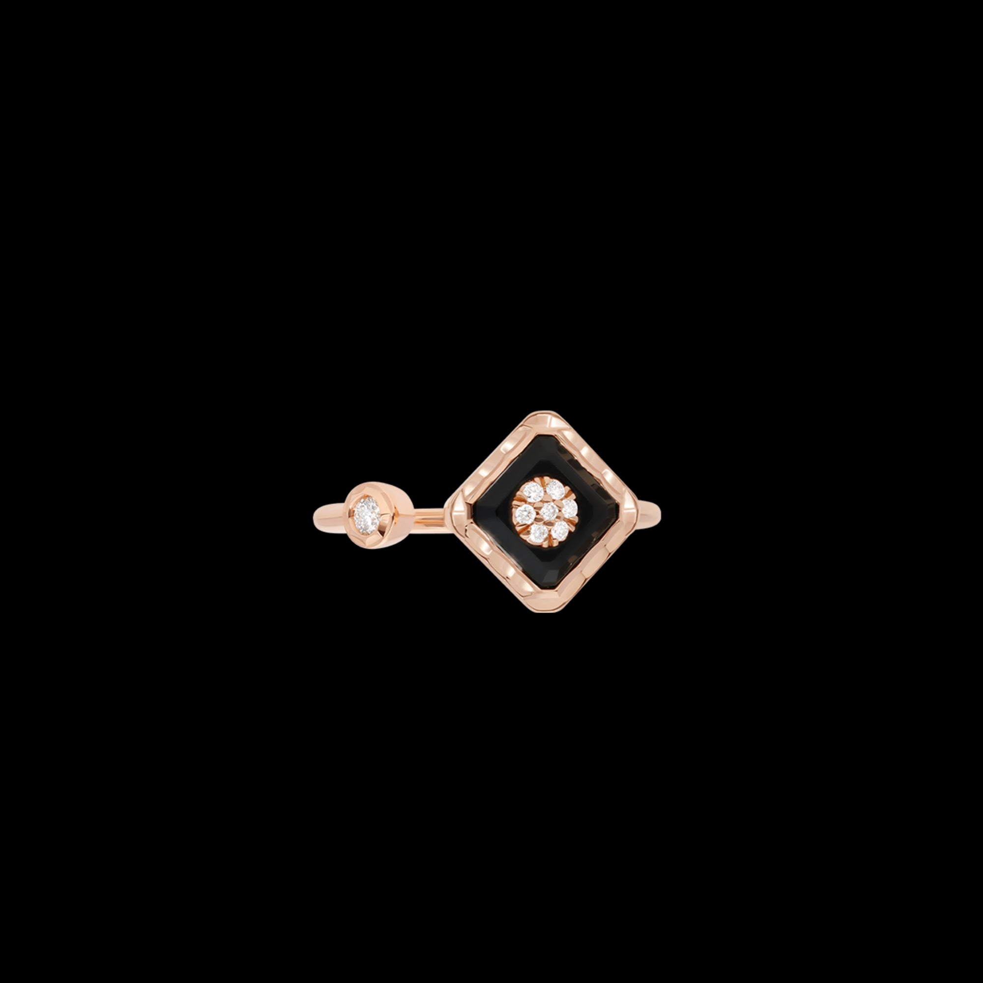 korloff Bague Bague carré Toi u0026 Moi