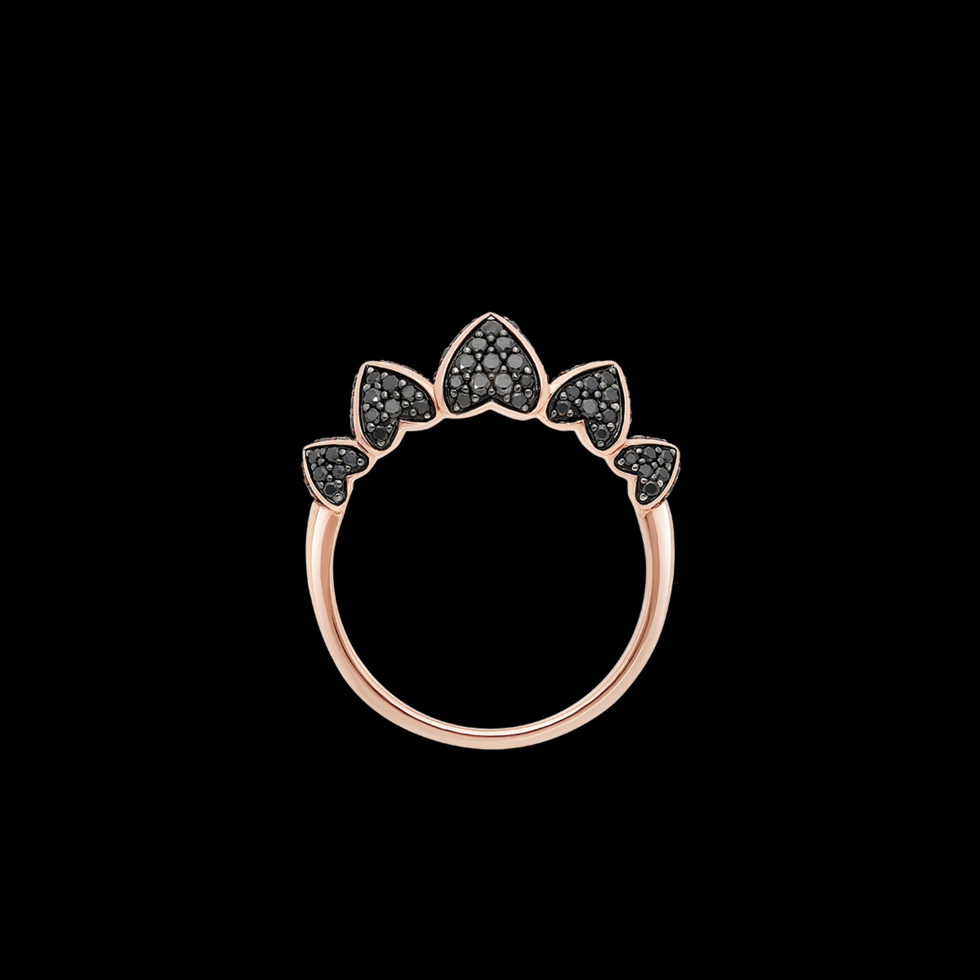 korloff Bague Bague petit modèle 5 cœurs