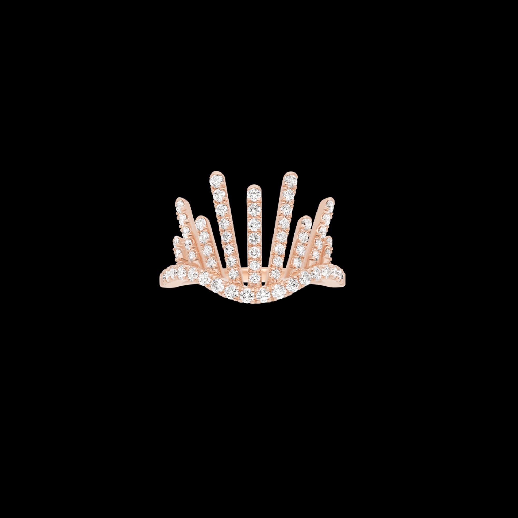 korloff Bague Bague rayons symétriques