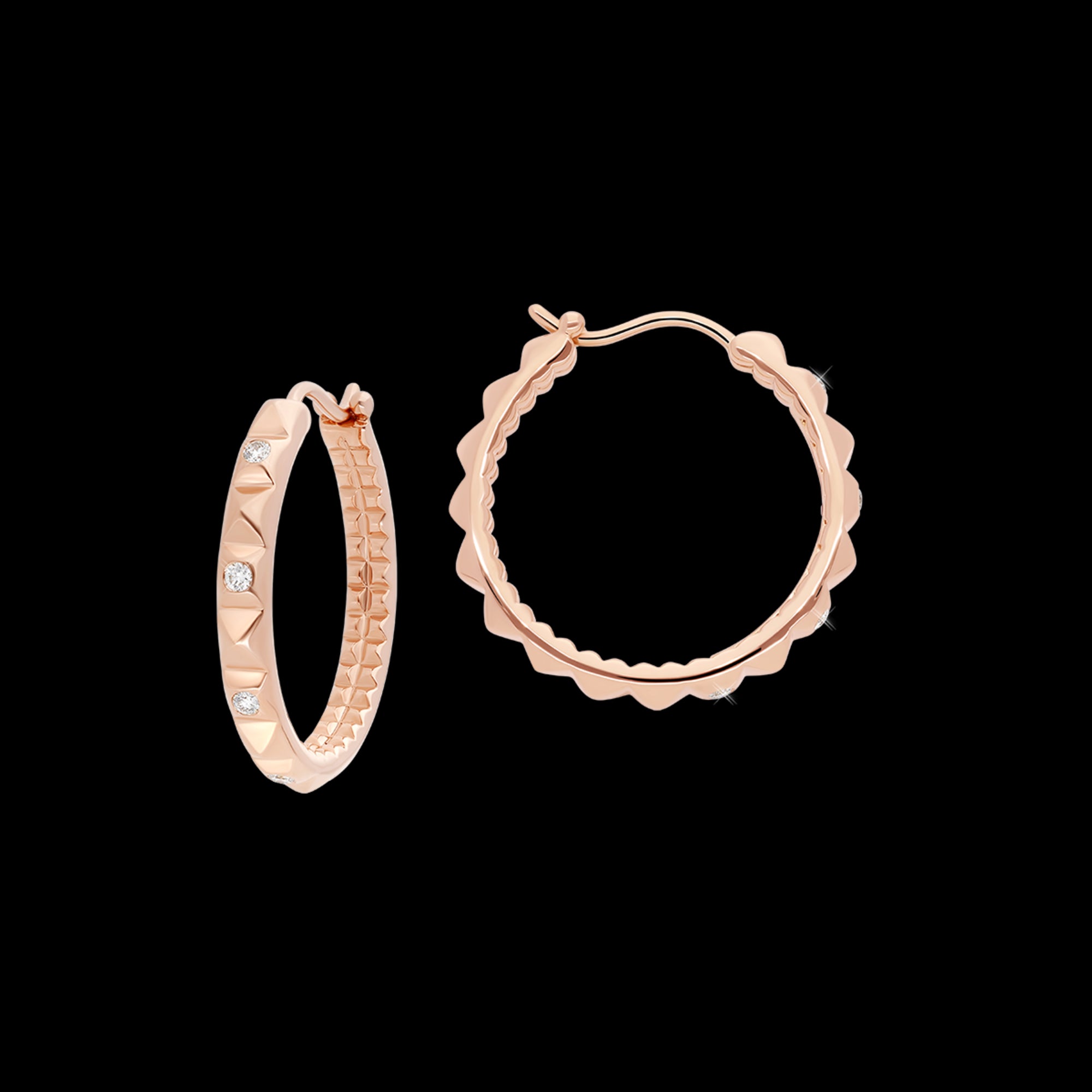 korloff Boucles d'oreilles Créoles cœur