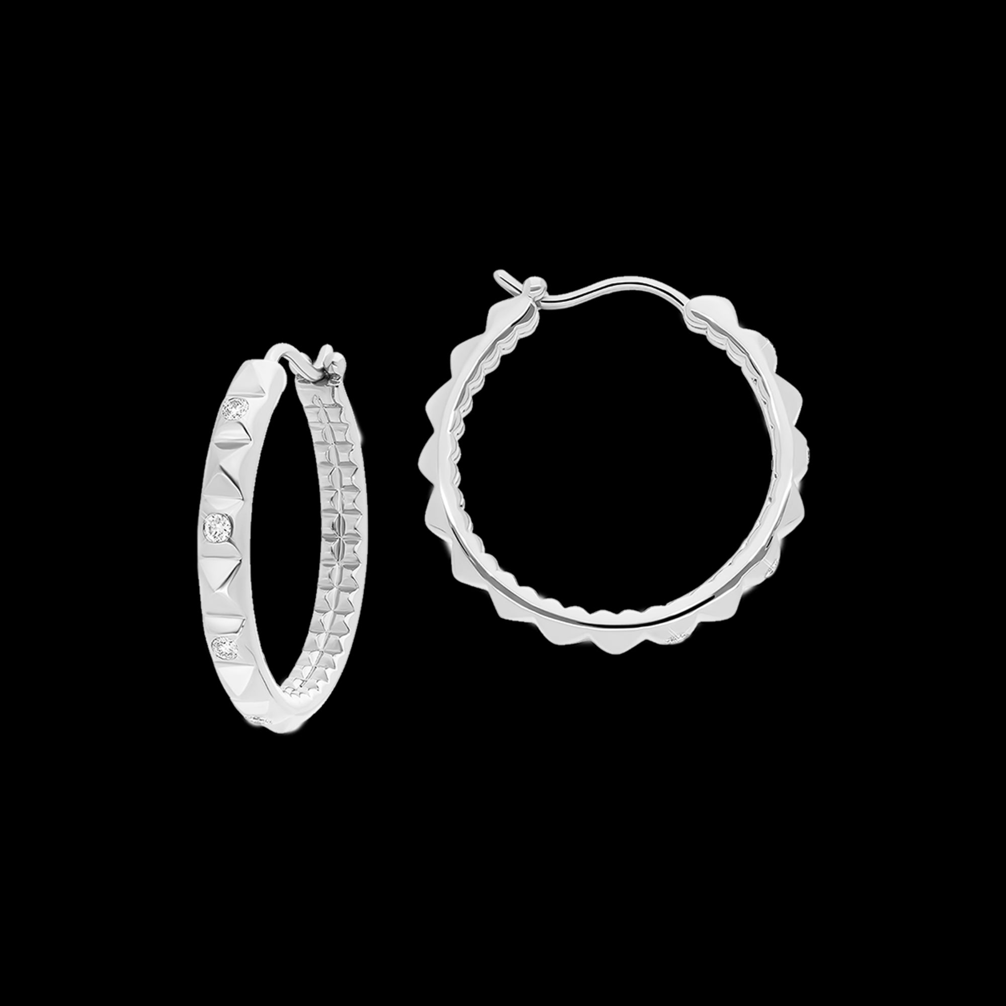 korloff Boucles d'oreilles Créoles cœur