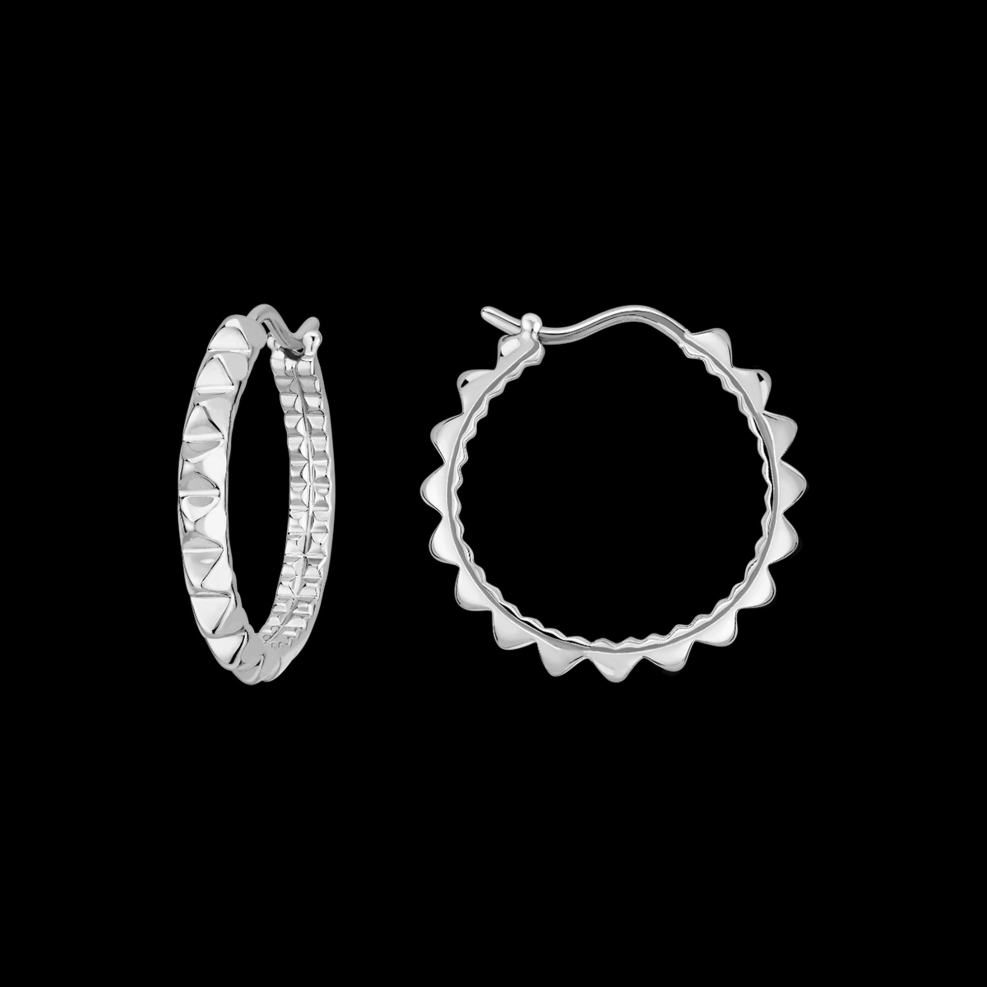 korloff Boucles d'oreilles Créoles cœur