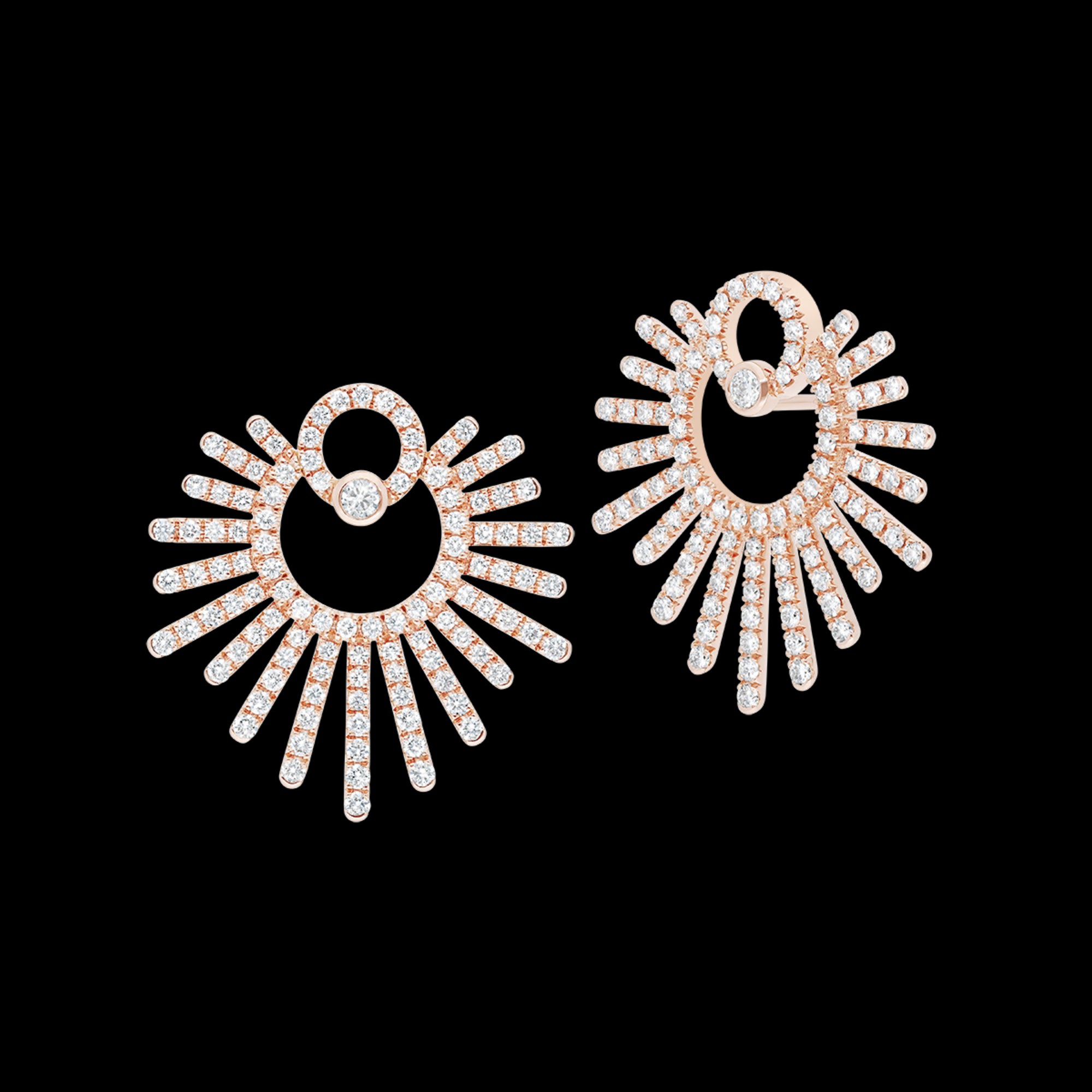 korloff Boucles d'oreilles Créoles rayons