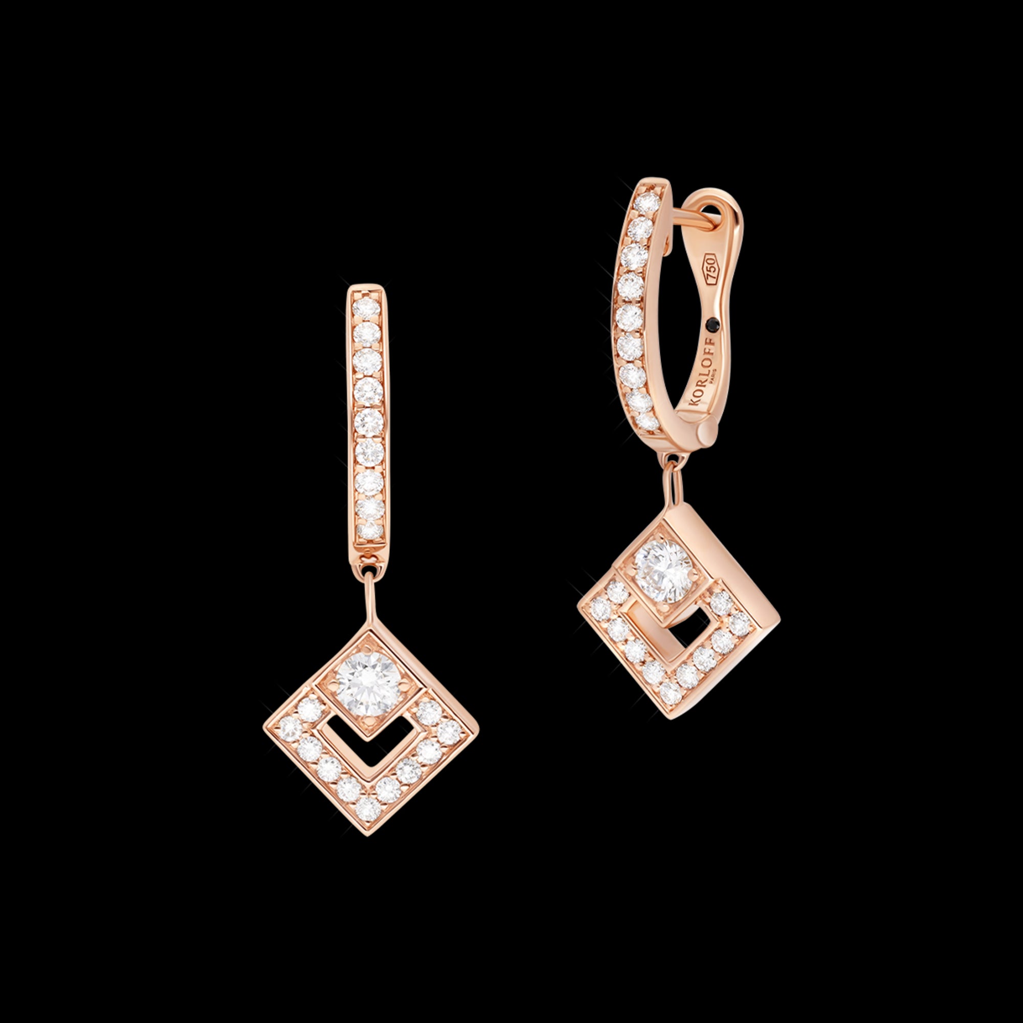 korloff Boucles d'oreilles Dormeuses moyen modèle