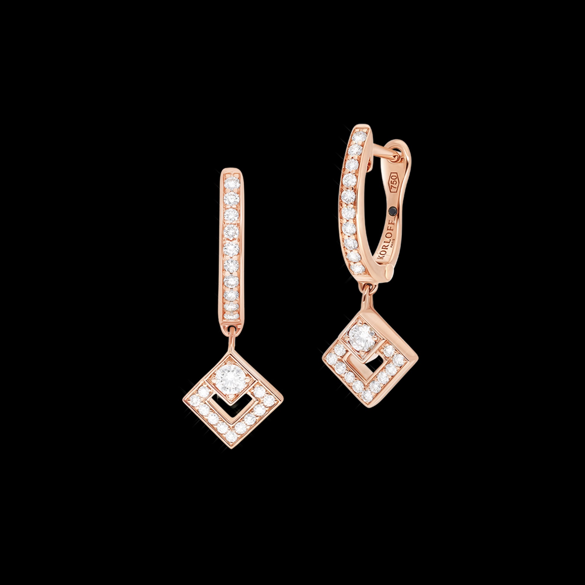 korloff Boucles d'oreilles Dormeuses petit modèle