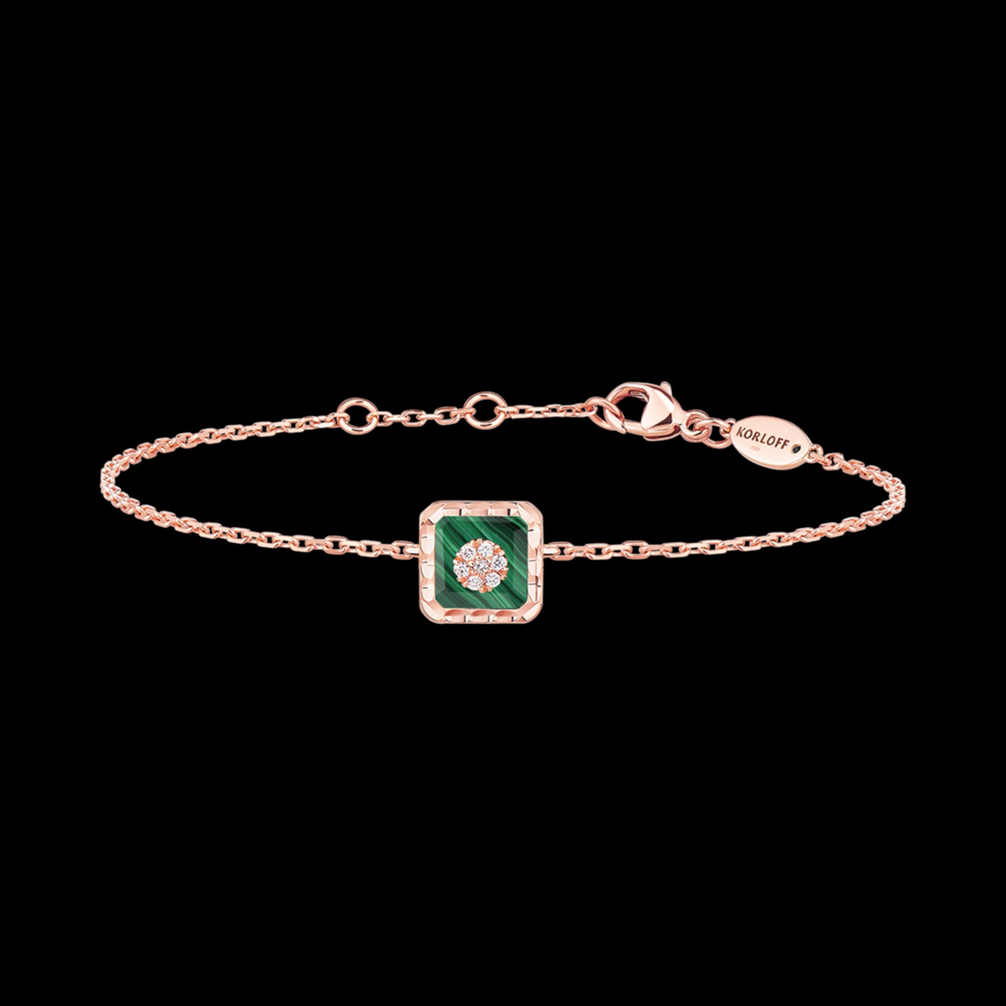 korloff Bracelet Bracelet chaîne carré