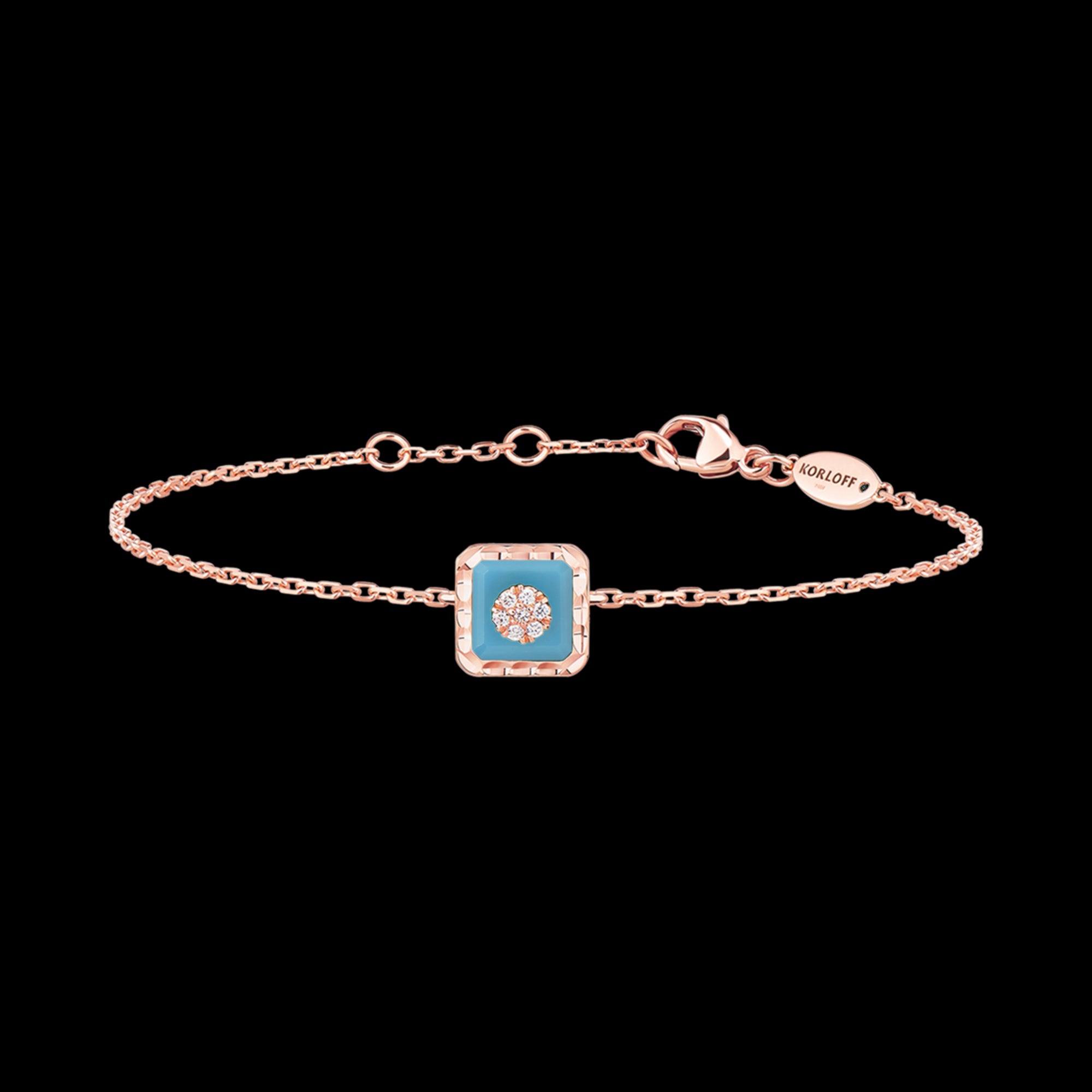 korloff Bracelet Bracelet chaîne carré