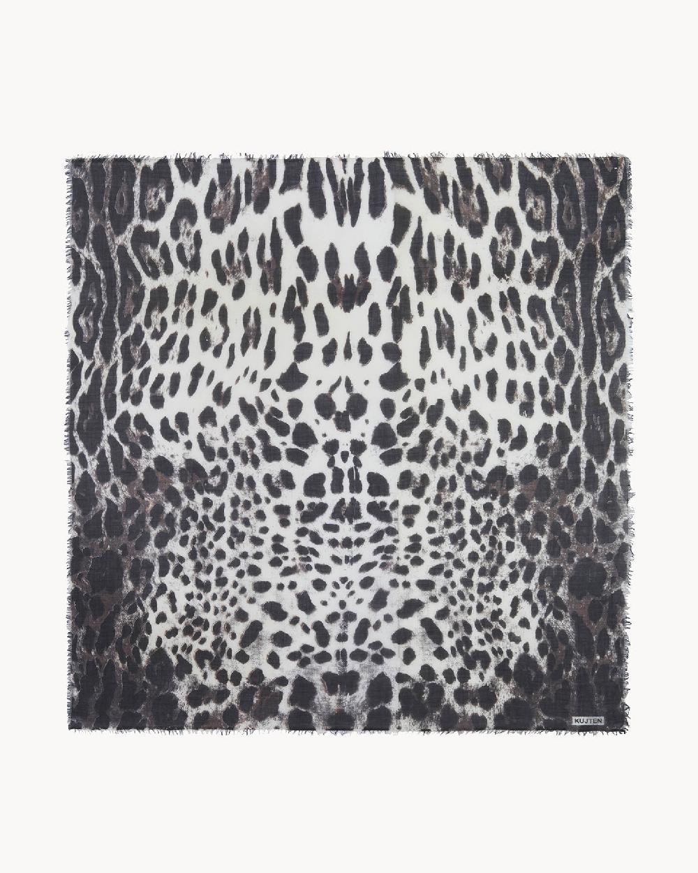 Kujten Bandana Effy Animal Très Grand Bandana Voile De Cachemire Imprimé