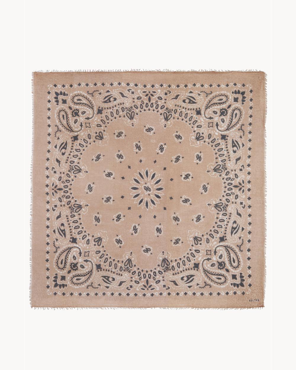 Kujten Bandana Effy Leo Bandana 100% Cachemire Imprime