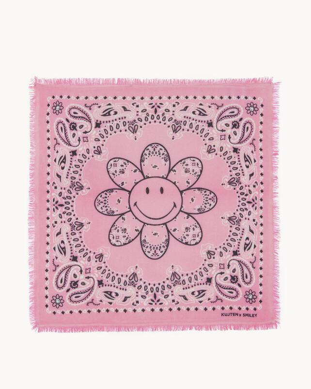 kujten Bandana hachi bico smiley Bandana Cachemire Bicolore 2 fils