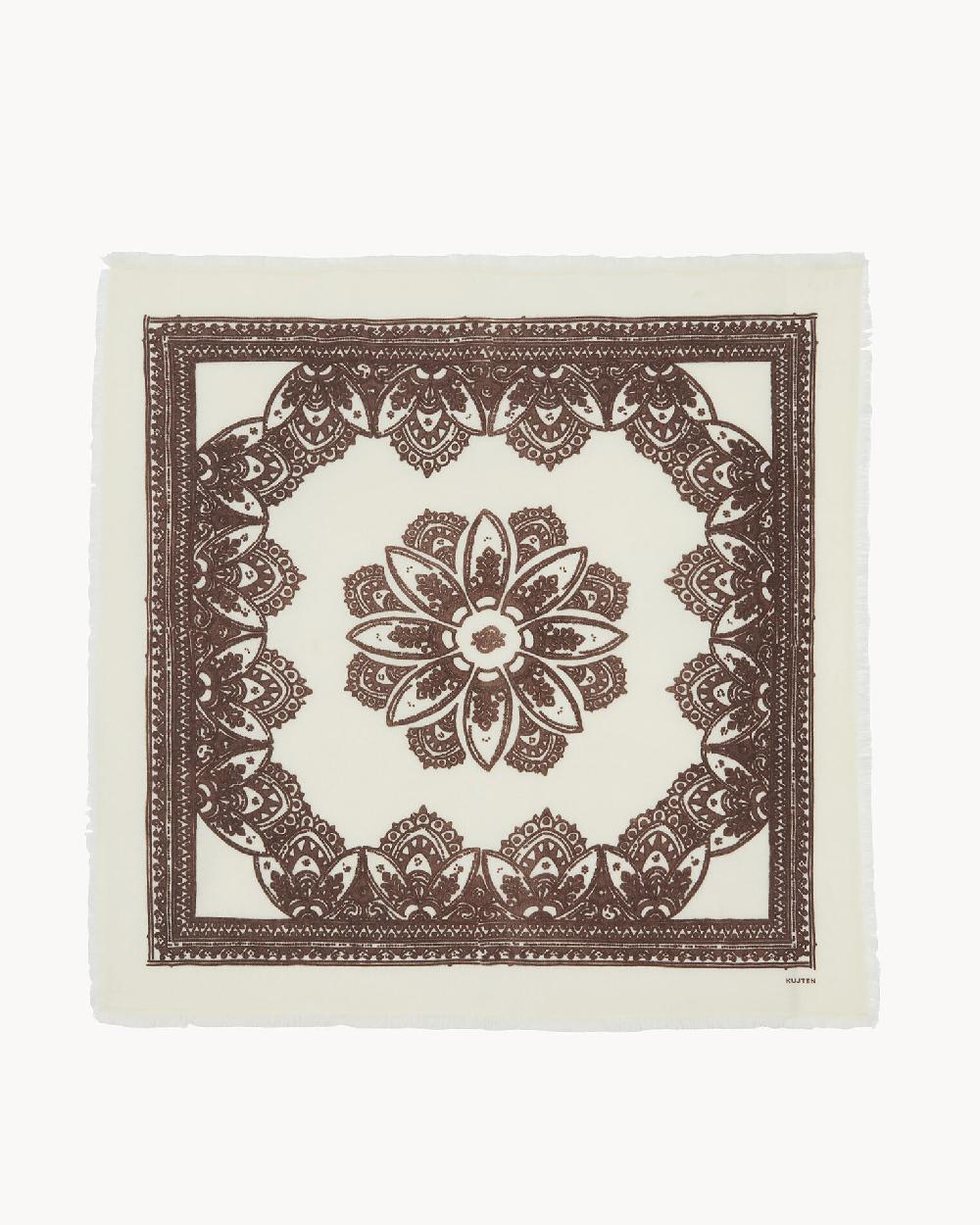 Kujten Bandana Hachiko Africa Bandana Cachemire Imprimé 2 Fils