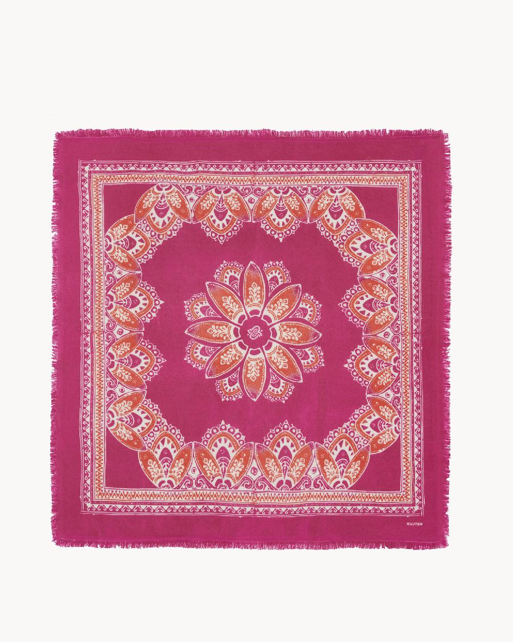 Kujten Bandana Hachiko Africa Bandana Cachemire Imprimé 2 Fils