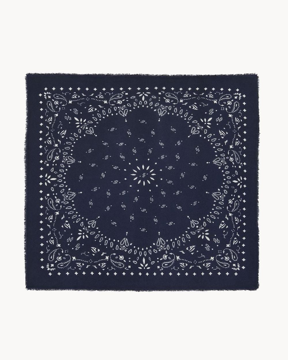 Kujten Bandana Xl Chiko Très Grand Bandana Cachemire Imprimé 2 Fils