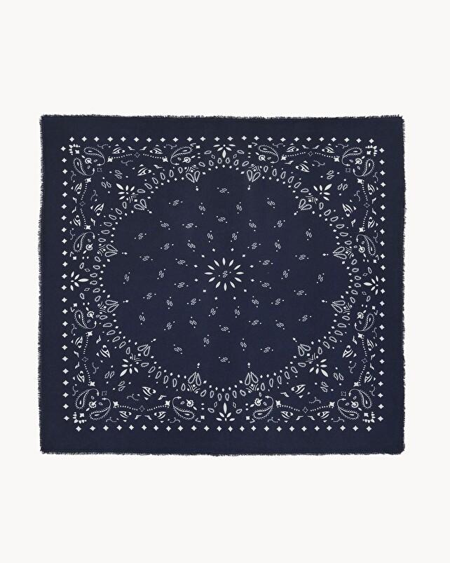 kujten Bandana xl chiko Très Grand bandana cachemire imprimé 2 fils