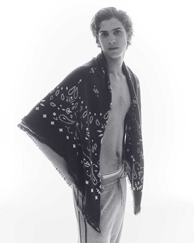 Kujten Bandana Xl Chiko Très Grand Bandana Cachemire Imprimé 2 Fils