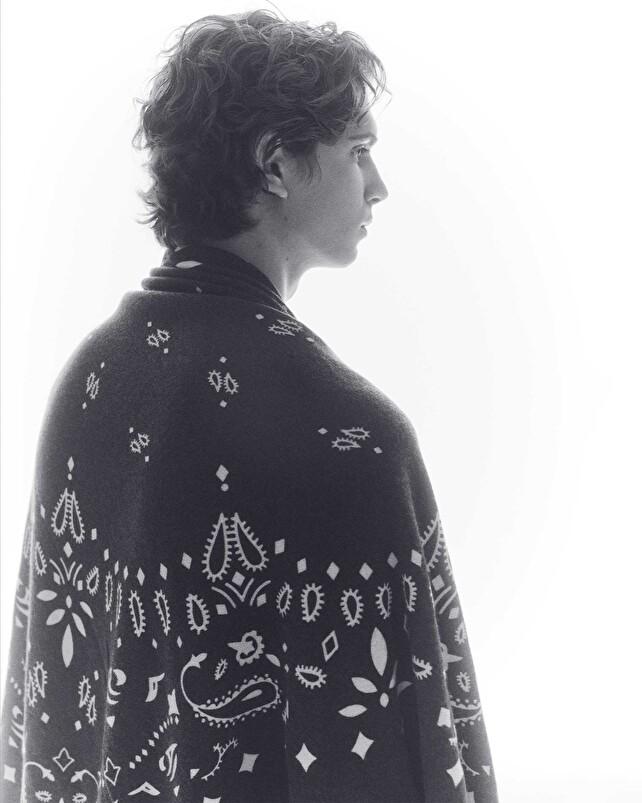 Kujten Bandana Xl Chiko Très Grand Bandana Cachemire Imprimé 2 Fils