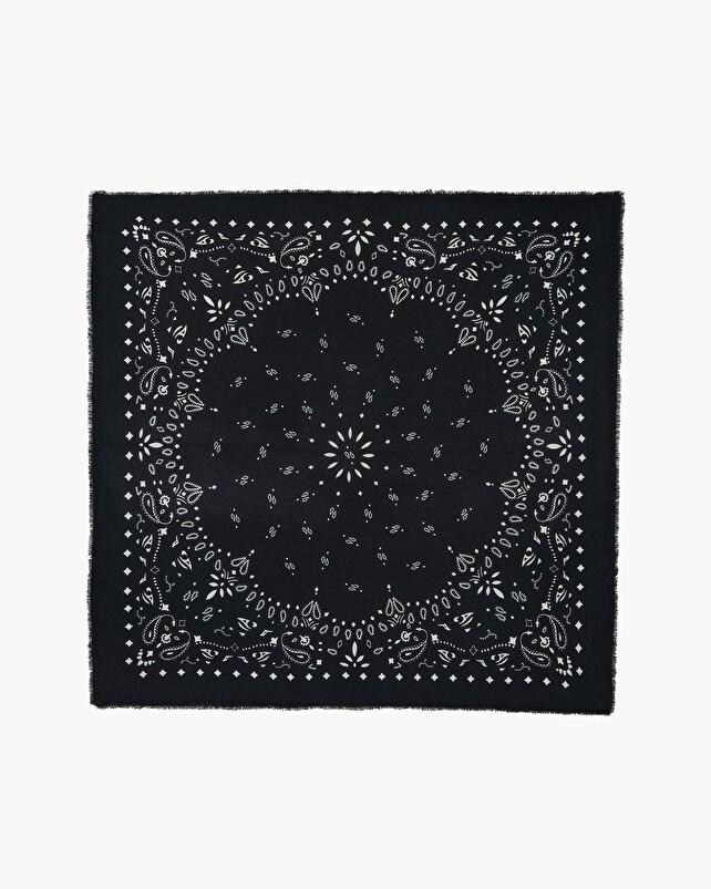 Kujten Bandana Xl Chiko Très Grand Bandana Cachemire Imprimé 2 Fils