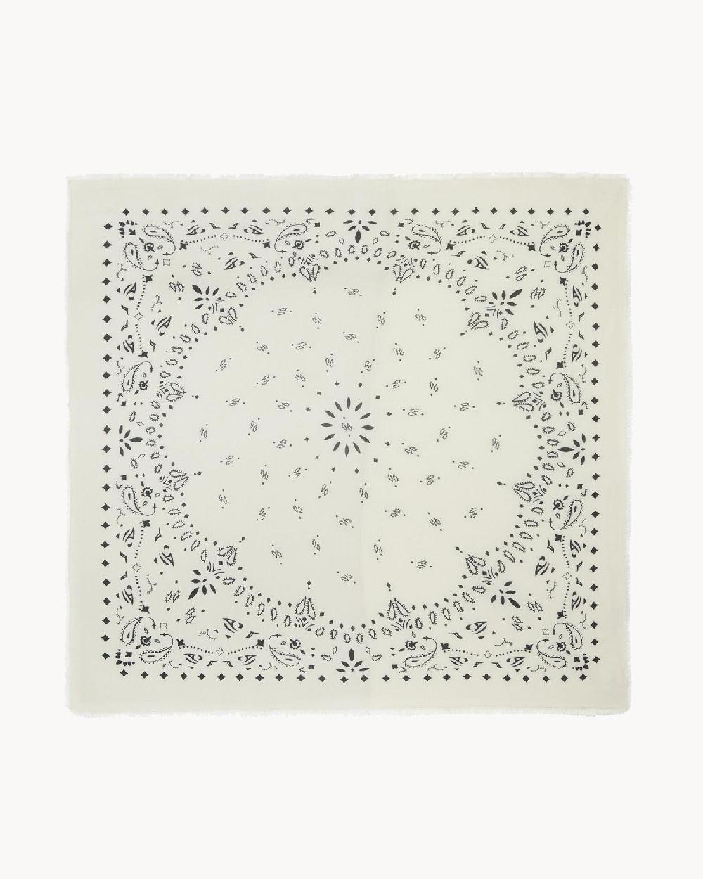 Kujten Bandana Xl Chiko Très Grand Bandana Cachemire Imprimé 2 Fils