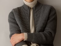 Kujten Blouson Bungo Blouson Cachemire Zippé 6 Fils