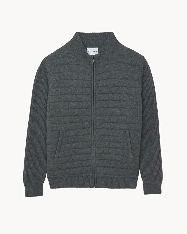 kujten Blouson bungo Blouson cachemire zippé 6 fils