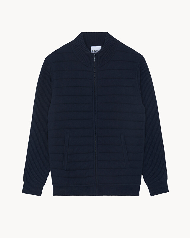 kujten Blouson bungo Blouson Cachemire Zippé Matelassé 6 fils